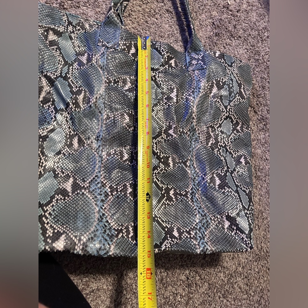 Beautiful Genuine Python Tote, Gently Used. Purch… - image 4